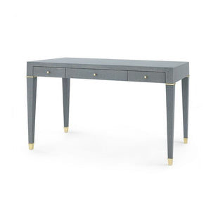 Desk - Gray and Brass | Claudette  Collection | Villa & House
