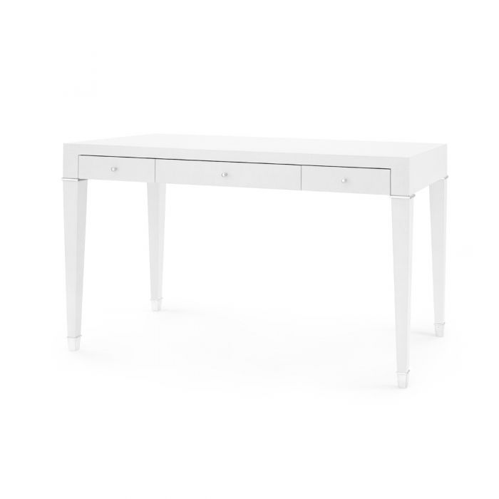 Desk - White and Nickel | Claudette Collection | Villa & House