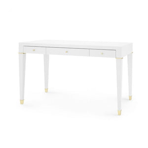 Desk - White and Brass | Claudette  Collection | Villa & House