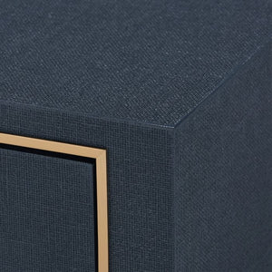 2-Drawer Side Table - Blue Steel | Carmen Collection | Villa & House