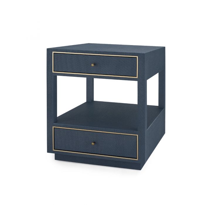 2-Drawer Side Table - Blue Steel | Carmen Collection | Villa & House