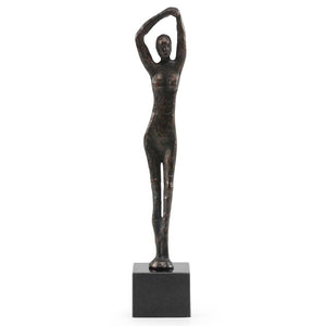 Bronze Abstract Female Sculpture on Marble Base | Coppelia Collection | Villa & House