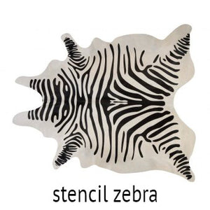 Zebra Pattern U Shape Chrome Bench (Additional Colors & Finishes Available)