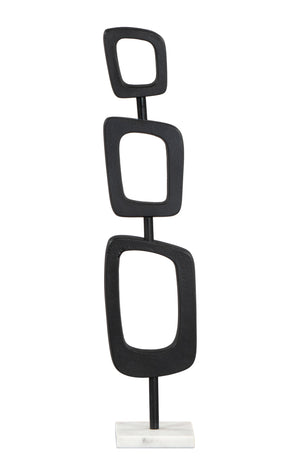 Deco Table Art Black & White