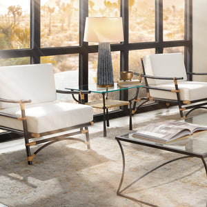 Renzo Side Table in Black Iron