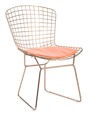 Wire Mesh Cushion- Orange