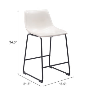Smart Counter Chair (Set of 2) Distressed White