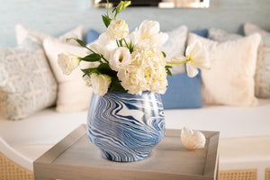 Small Vase - Blue and White | Caspian Collection | Villa & House