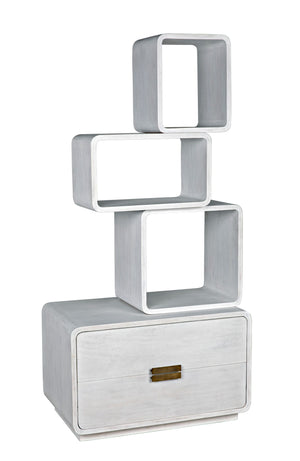 Belini Bookcase, White Wash