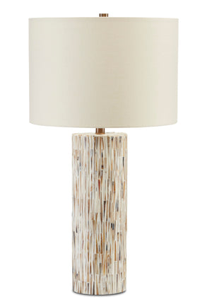 Aquila Table Lamp - Natural Bone/Antique Brass