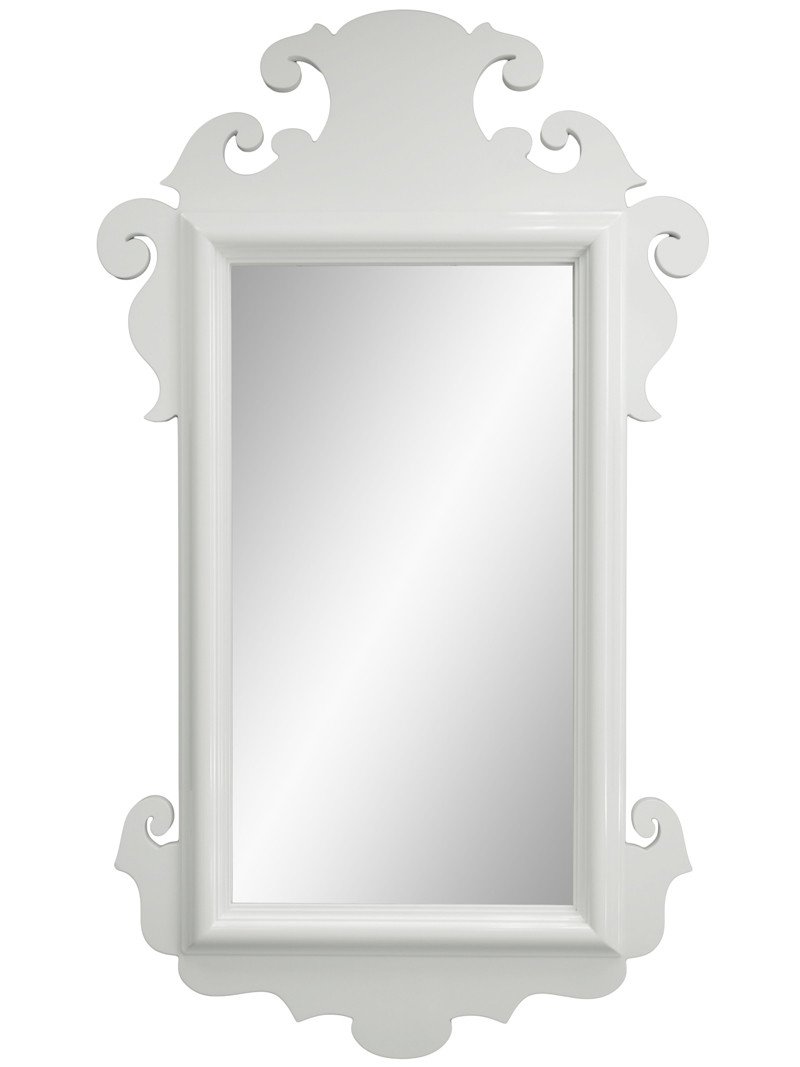 Charleston Lacquer Mirror White Additional Colors Available