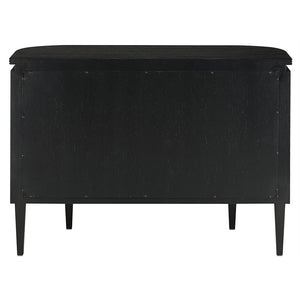 Currey and Company Briallen Demi-Lune Cabinet - Black