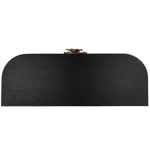 Currey and Company Briallen Demi-Lune Cabinet - Black