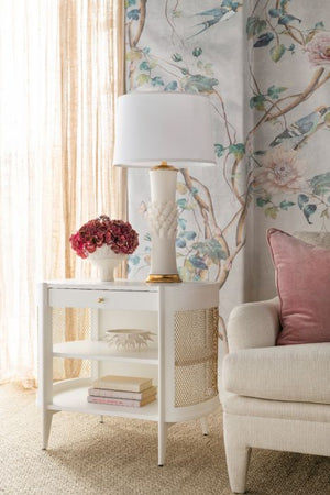 1-Drawer Side Table - White | Nadia Collection | Villa & House