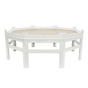 Westport Octagon Lacquer Coffee Table – White (Additional Colors Available)