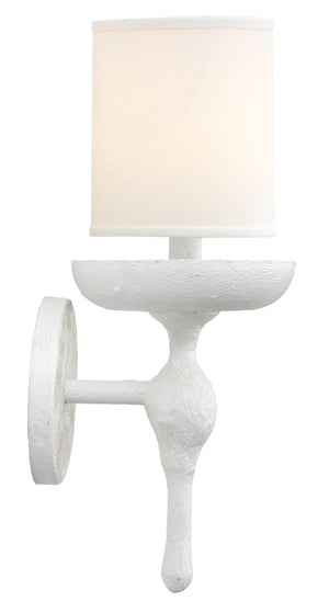 Concord Wall Sconce in White Plaster