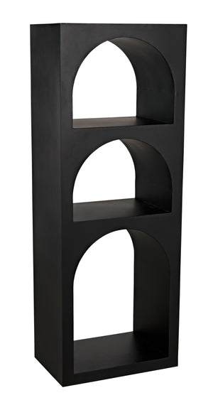Aqueduct Bookcase, A, Black Metal