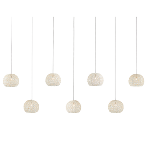 Piero Rectangular 7-Light Multi-Drop Pendant