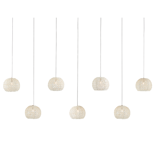 Piero Rectangular 7-Light Multi-Drop Pendant