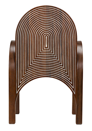Mars Chair, Dark Walnut with Details