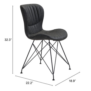 Gabby Dining Chair (Set of 2) Vintage Black