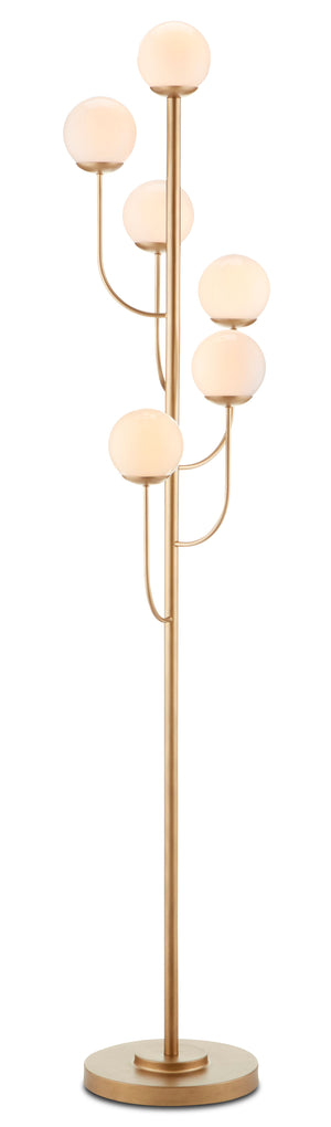 Currey and Company Farnsworth Floor Lamp - Brass