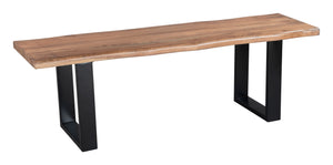Louisa Bench Natural & Black