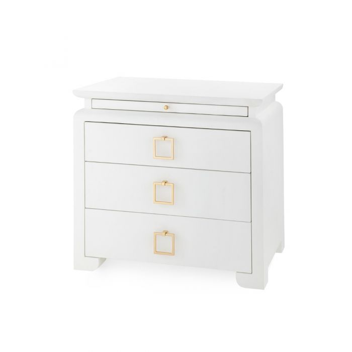 3-Drawer Side Table - White | Elina Collection | Villa & House