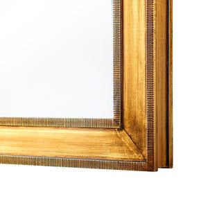 Antique Brass Sheathed Rectangular Mirror – Small | EllenCollection | Villa & House