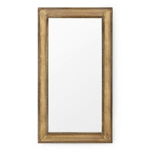 Antique Brass Sheathed Rectangular Mirror – Small | EllenCollection | Villa & House