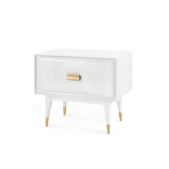 1-Drawer Side Table - White | Elisa Collection | Villa & House