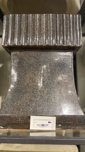 Square Alex Garden Stool – Gunmetal