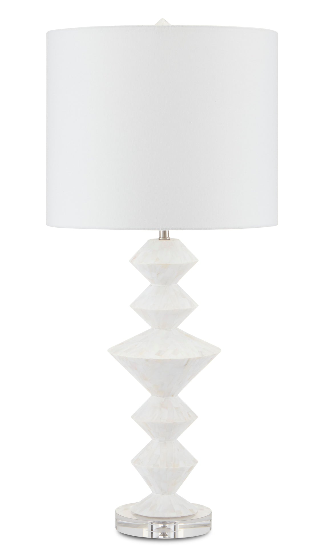 Currey and Company Sheba Table Lamp - Pearl/White
