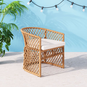 Darce Accent Chair Beige & Natural