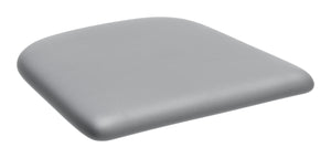 Elio Leather Seat Cushion Gray