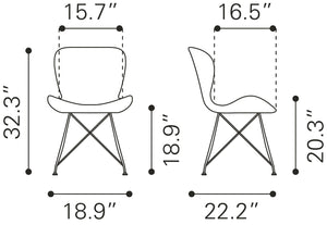 Gabby Dining Chair (Set of 2) Vintage Black
