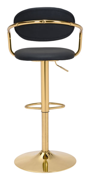 Gusto Bar Chair Black & Gold