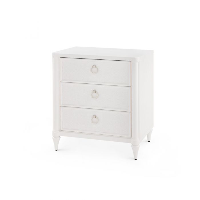 3-Drawer Side Table - White | Fairfax Collection | Villa & House