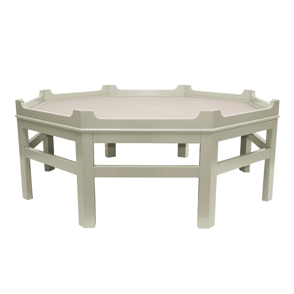 Westport Octagon Lacquer Coffee Table Grey (Additional Colors Available)