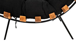 Hanzo Chair with Metal Legs, Teak