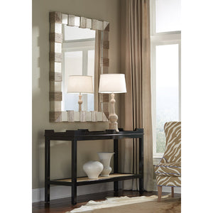 Fenwick Tall Lacquer Console with Shelf Black (Additional Colors Available)