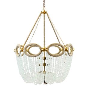 Fiona Beaded Chandelier – Recycled Coke Bottle Glass Beads