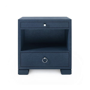 2-Drawer Side Table - Deep Navy Blue | Frances Collection | Villa & House