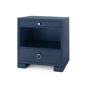 2-Drawer Side Table - Deep Navy Blue | Frances Collection | Villa & House