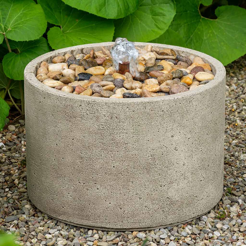 Cast Stone Salinas Pebble Fountain - Natural (Additional Patinas Available)