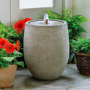 Cast Stone Bebel Fountain - Greystone (Additional Patinas Available)