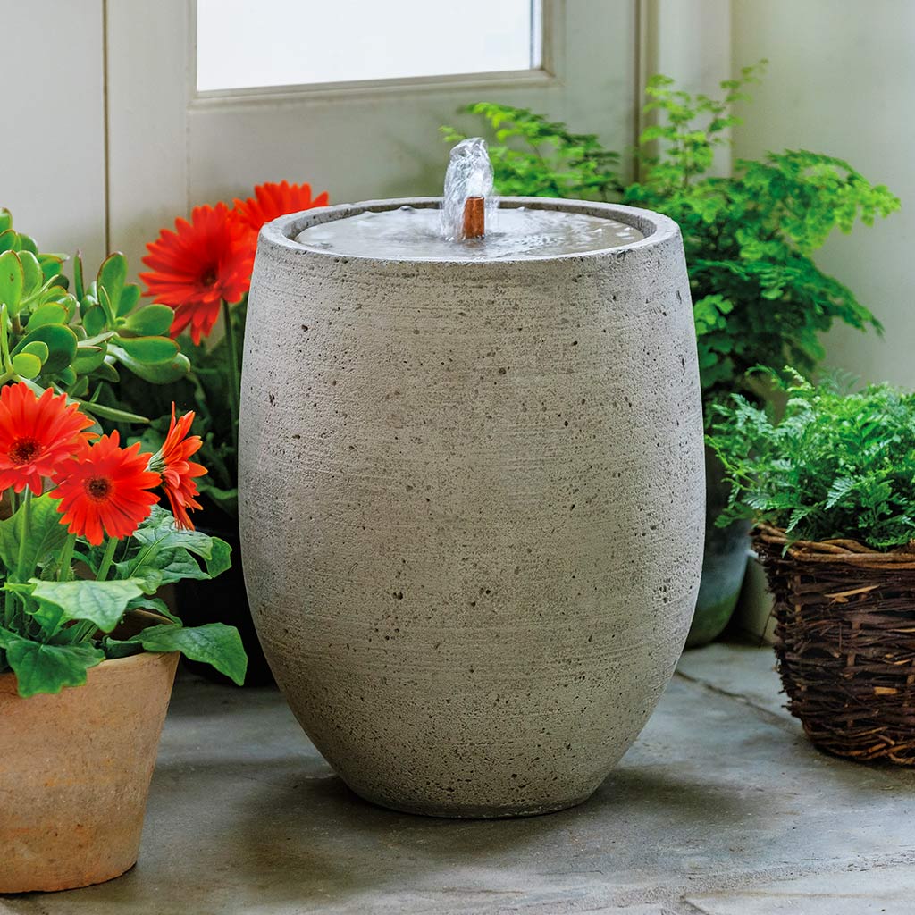Cast Stone Bebel Fountain - Greystone (Additional Patinas Available)