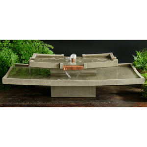 Cast Stone Katsura Tiered Fountain - Greystone (Additional Patinas Available)