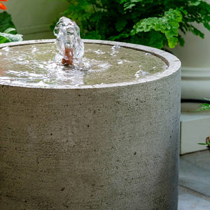 Cast Stone Low Salinas Fountain - Greystone (Additional Patinas Available)