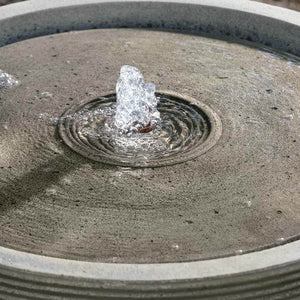 Longitude Cast Stone Ridged Bowl Fountain - Alpine Stone (Additional Patinas Available)